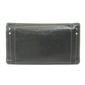 Chloe Long Motif Wallet Cadena Leather